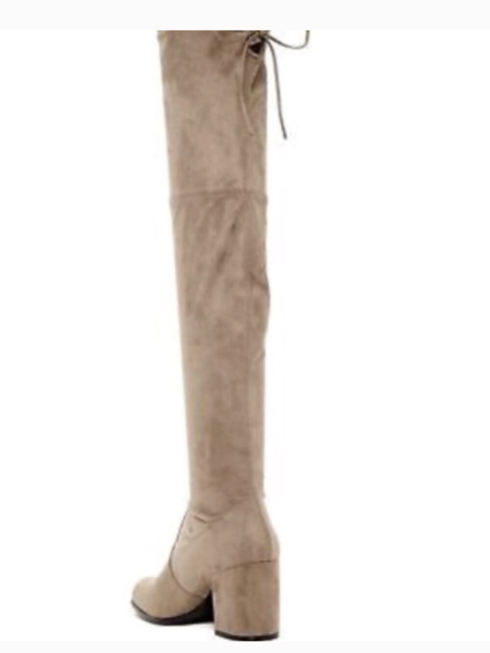 New Size 7.5 Steve Madden Slayer Over the Knee Taupe Boots (ABBA) - Picture 3 of 15